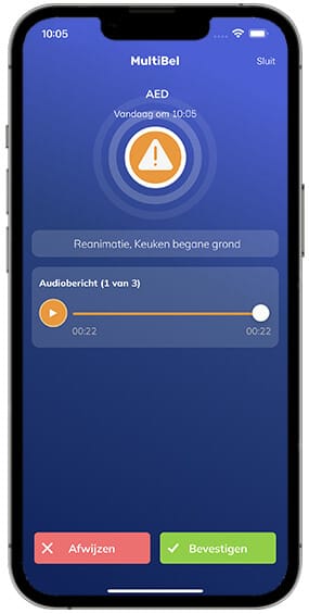 AED App Alarm 2022 NL 282 565 AED App Alarm