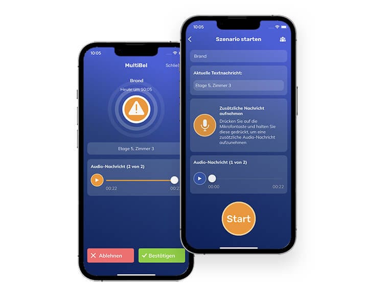 Walkie Talkie alarm app