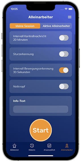 Alleinarbeit Bewegungslosigkeit 2022 DE 282 565 Alleinarbeit-Bewegungslosigkeit