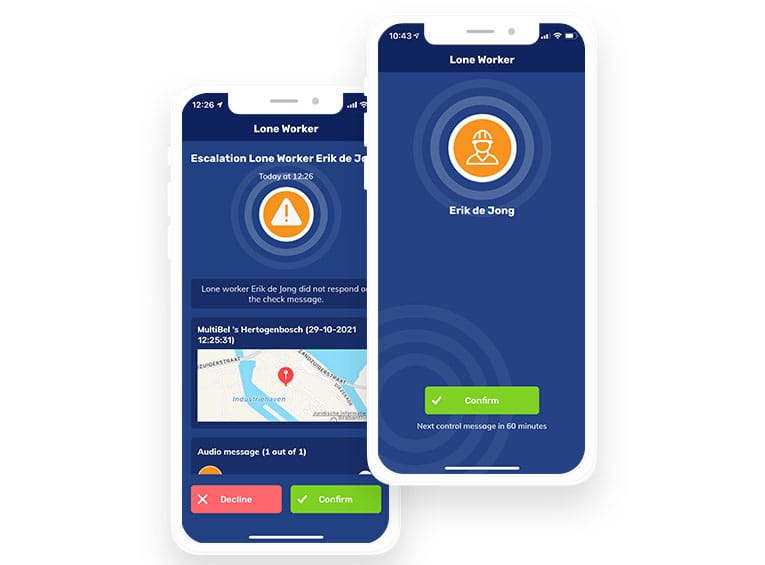 Lone worker System App 765 565 Lone worker Interval App