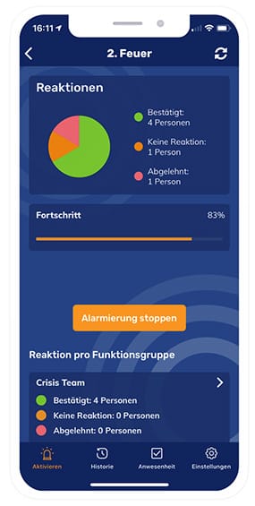 MultiBel App Erste Hilfe Feuer 282 565 Feuer app status