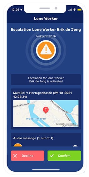 Valdetectie app alleenwerken EN 282 565