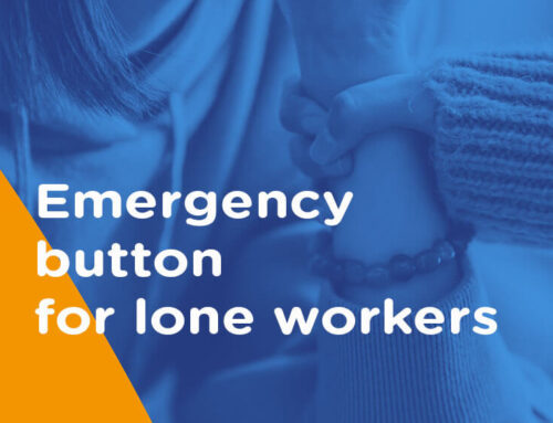 Lone worker protection with emergency button