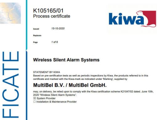 K21047 Wireless Silent Alarm System (WSAS) certified