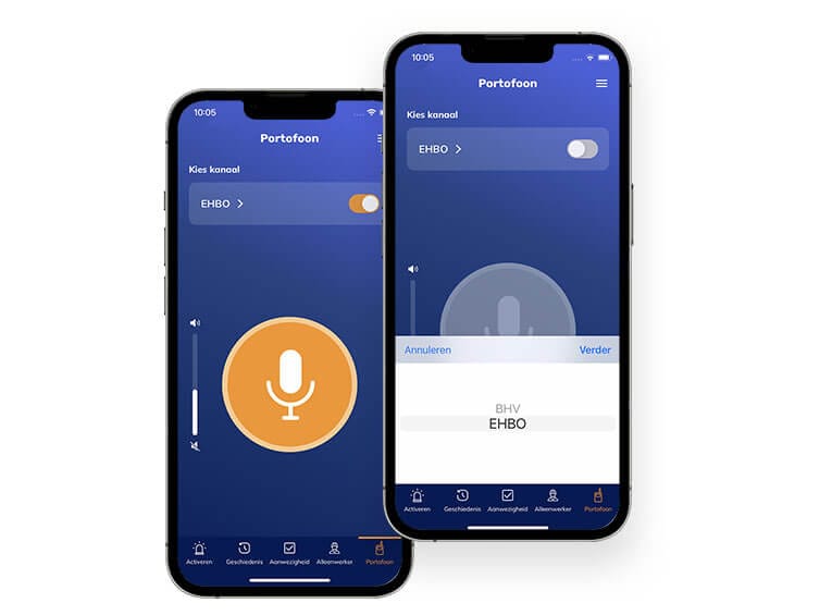portofoon app 2022 NL 765 565 BHV communicatie